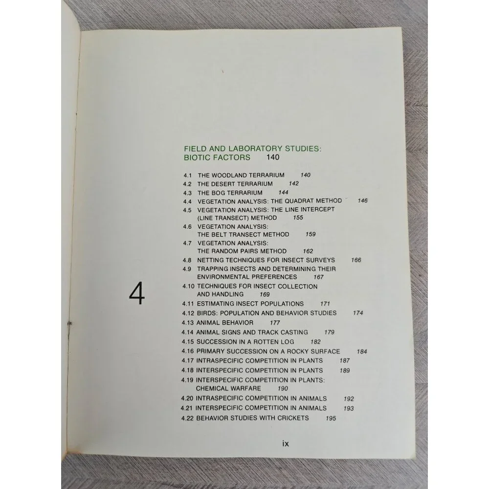 Terrestrial Ecology William A. Andrews Editor 1974 1st Edition Paperback